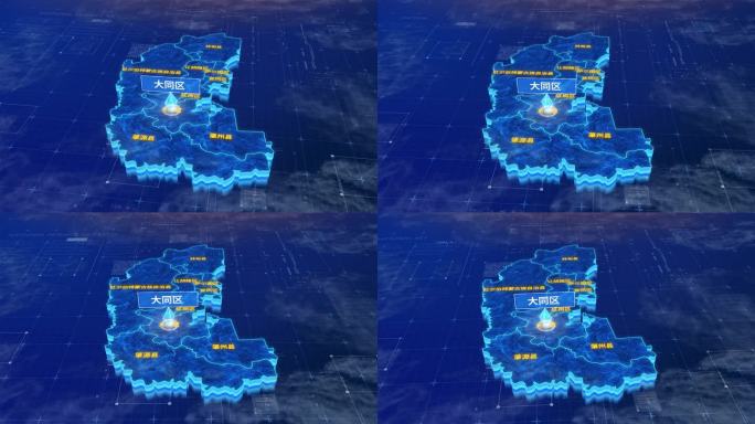 大庆市大同区蓝色三维科技区位地图