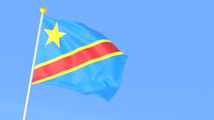 世界的国旗，刚果民主共和国