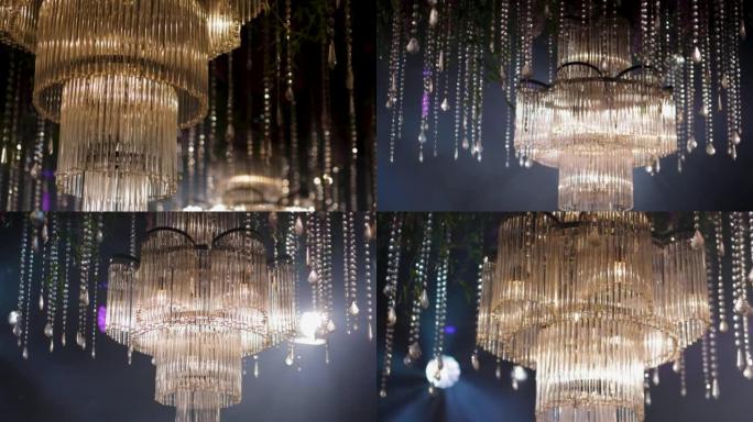 水晶灯吊灯、餐桌装饰、悬挂式吊灯