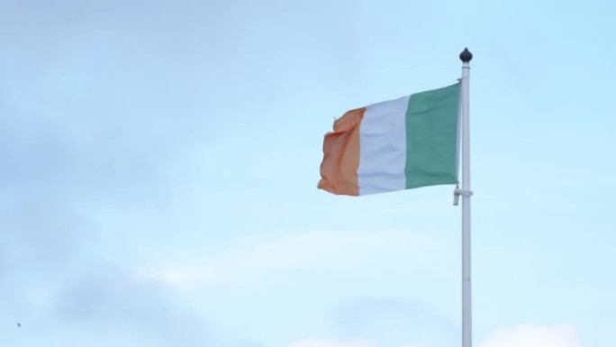 National flag of the republic of Ireland waving in