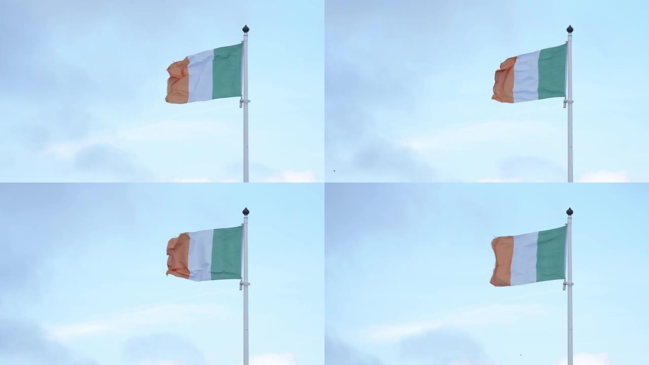 National flag of the republic of Ireland waving in