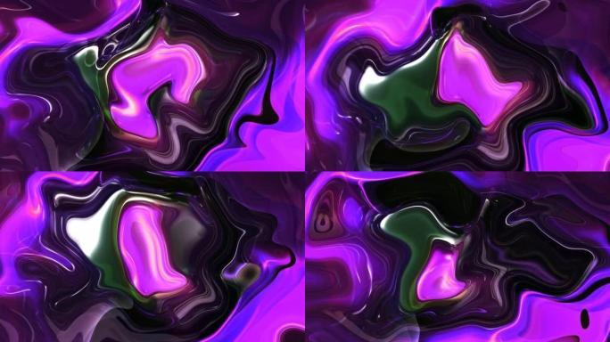 Black purple liquid motion background
