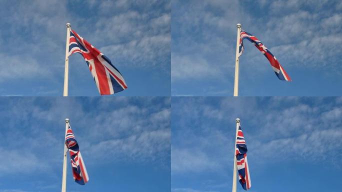 英国对蓝天无能为力的旗帜