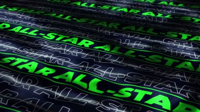 4K All-Star - text animation, motion background. 4