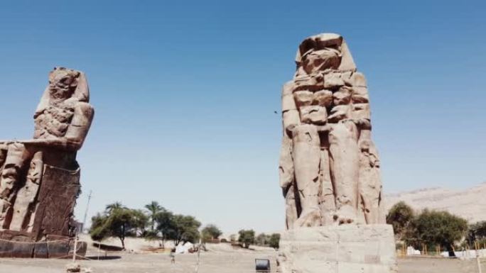 埃及卢克索-梅农3号巨像 (慢镜头23,976 fps-高清1920x1080)
