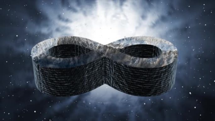 美丽的3D无限符号与海洋效果