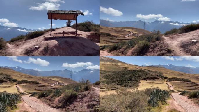 秘鲁圣谷，海鳗印加遗址，农业圈田野-库斯科