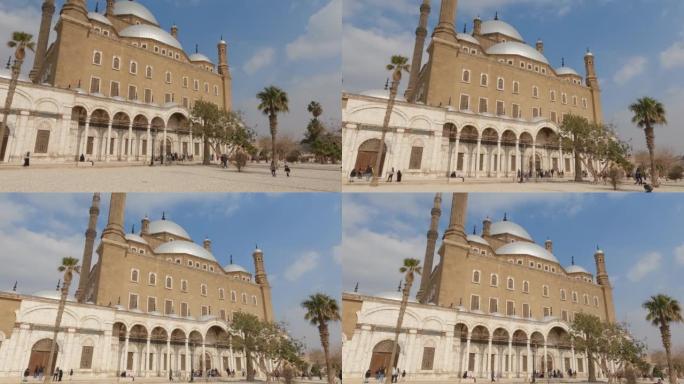 穆罕默德·阿里·帕沙大清真寺或阿拉伯清真寺，开罗城堡，埃及。翻译