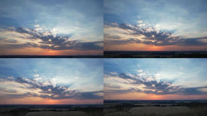 Beautiful Sky with Colourful Clouds and Hottest Da