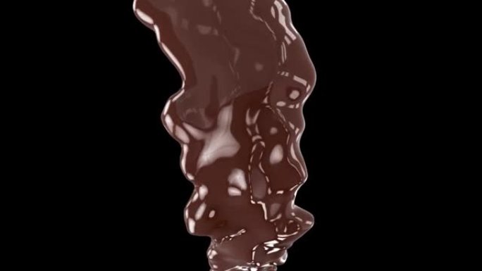 巧克力咖啡液体飞溅3D动画