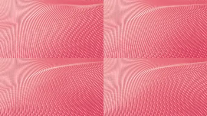 3d抽象闪亮表面运动背景-粉色、玫瑰色、可循环股票视频