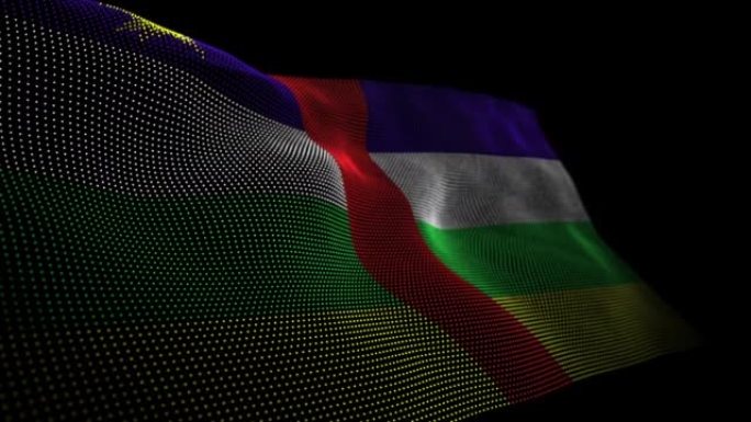 中非共和国数字国旗覆盖