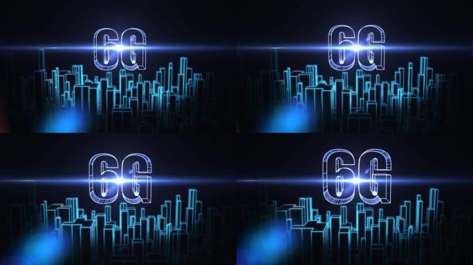 3D动画、智慧城市6g在线通信网络无线系统连接