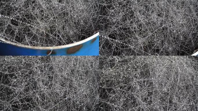 抽象纹理和图案，在数控车床上加工金属零件。