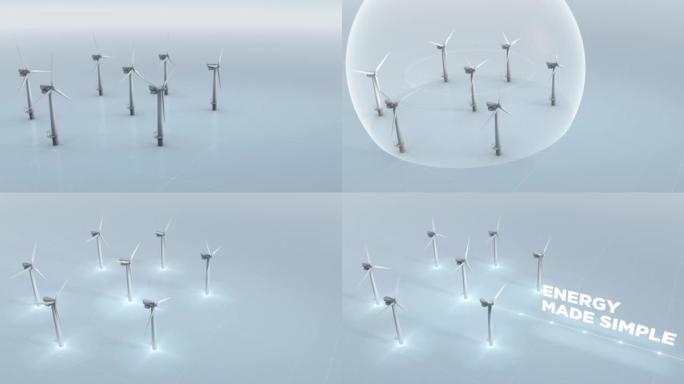 Energy made simple by the Wind Turbines providing 