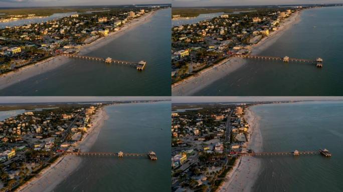 Ft迈尔斯海滩，佛罗里达州时间流逝