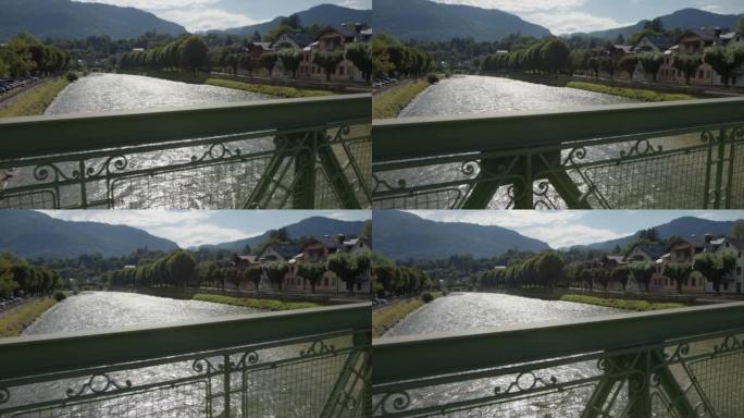 Bad Ischl Esplanade海滨长廊在特劳恩河，上奥地利