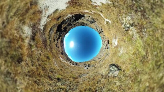 360度视频制作的兔子洞效果