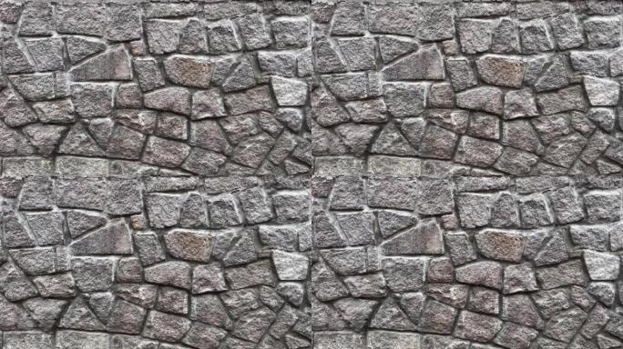 由矩形切割石头制成的墙