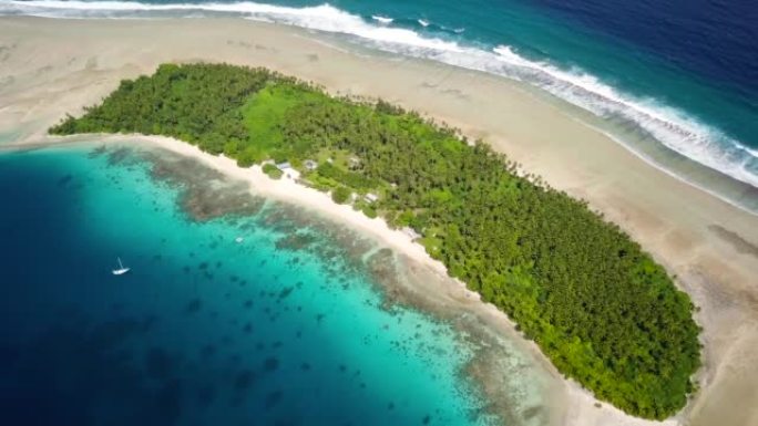 马绍尔群岛马朱罗岛的热带无人岛埃涅科环礁。