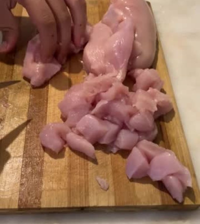 切生鸡胸肉