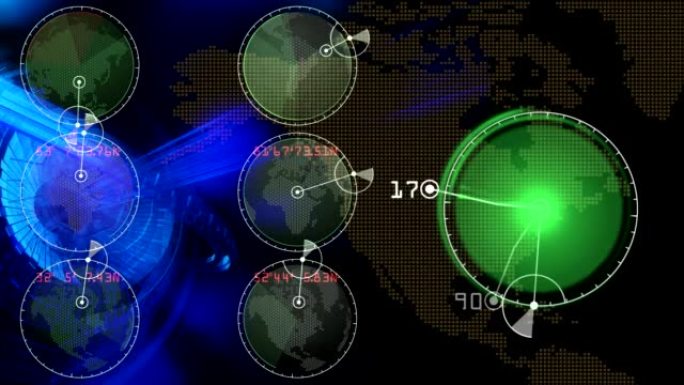 地球。扫描、控制、监控