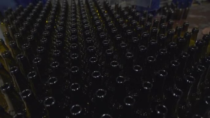 关闭啤酒厂用于酒精生产的玻璃瓶