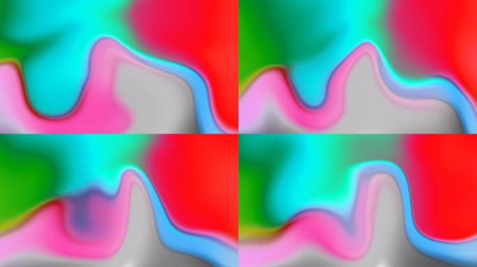 抽象彩色平滑液波运动背景
