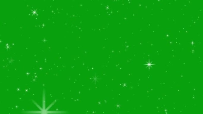 太空穿越星星绿色屏幕运动图形