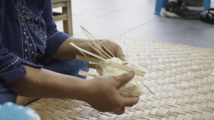 高级女子教如何编织竹篮，