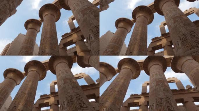 在光天化日之下，拍出了埃及卢克索卡纳克神庙的柱子