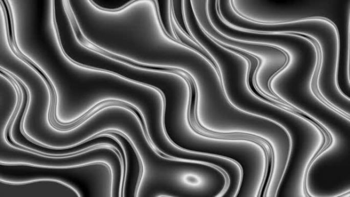 深灰色氖平滑液波抽象运动背景