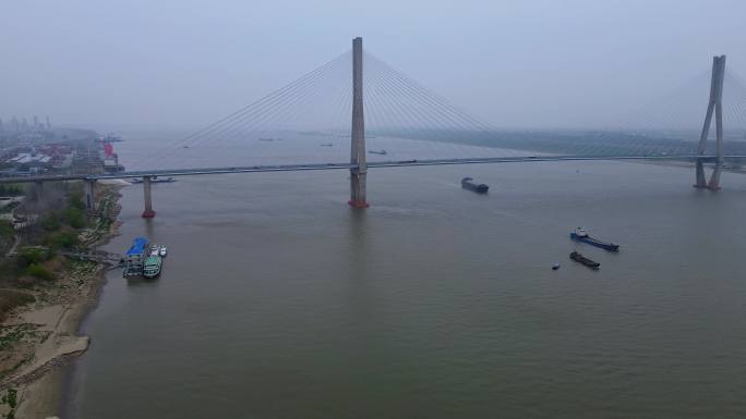 4K航拍短片.安庆长江大桥