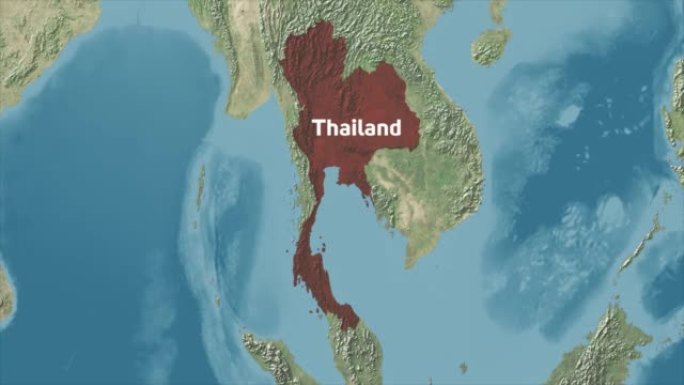 泰国用文字放大世界地图
