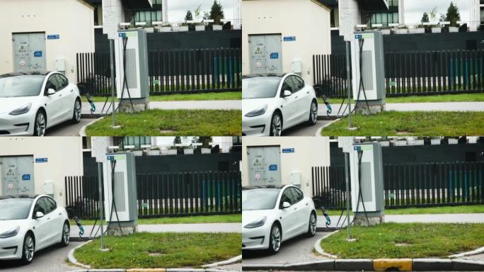 充电电动汽车后院停车新技术生态交通