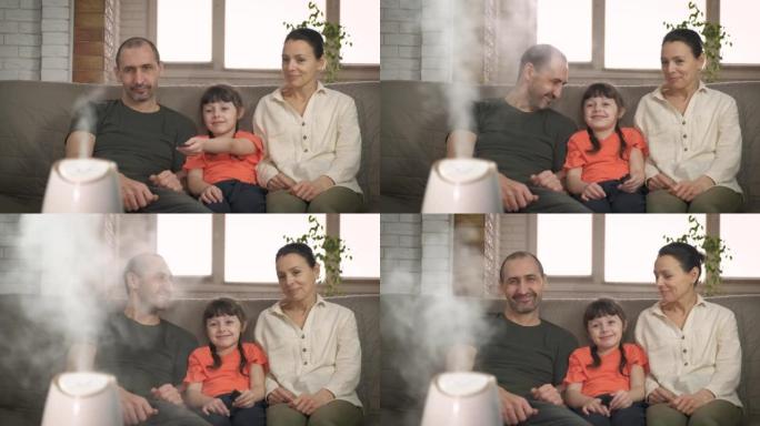 家庭控制空气湿度。