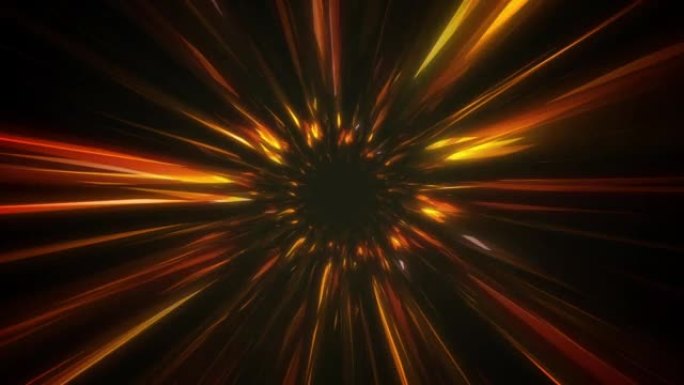 抽象火焰速度线黑暗隧道循环动画