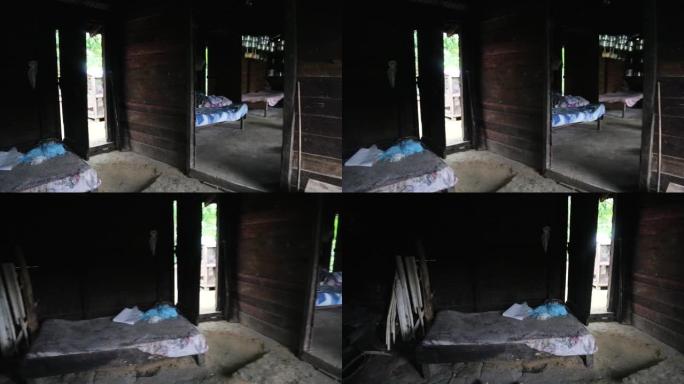 非洲之家。非洲住宅的内部。赤道几内亚