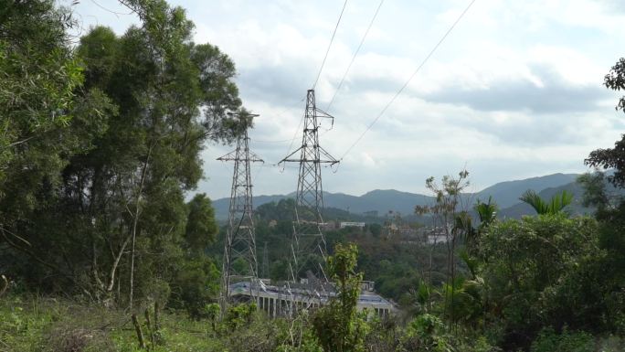 山地电线杆球场大山乡村自由自然乡野