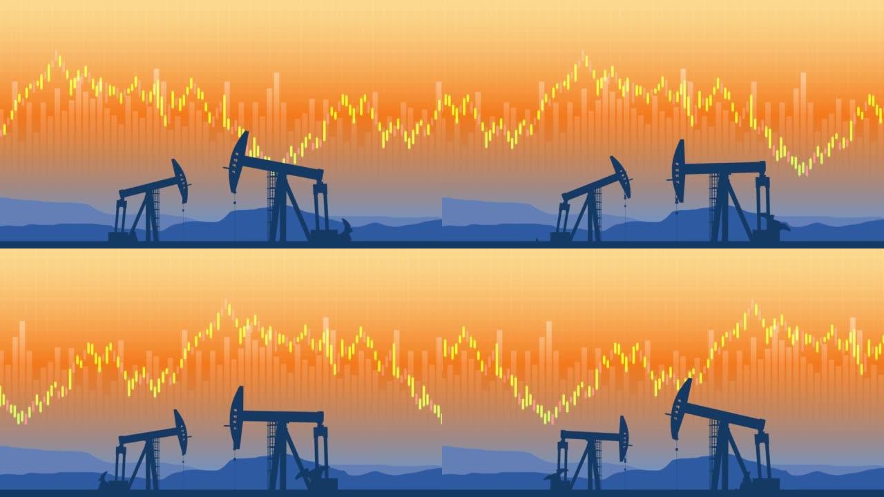 石油井架-金融背景