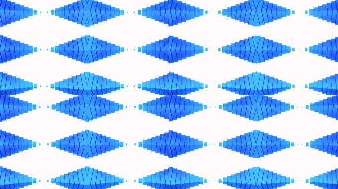 Optical illusion with pyramids in horizontal posit