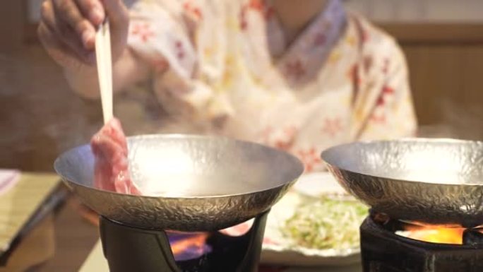 黑格和牛牛肉sha锅-温泉之旅晚餐