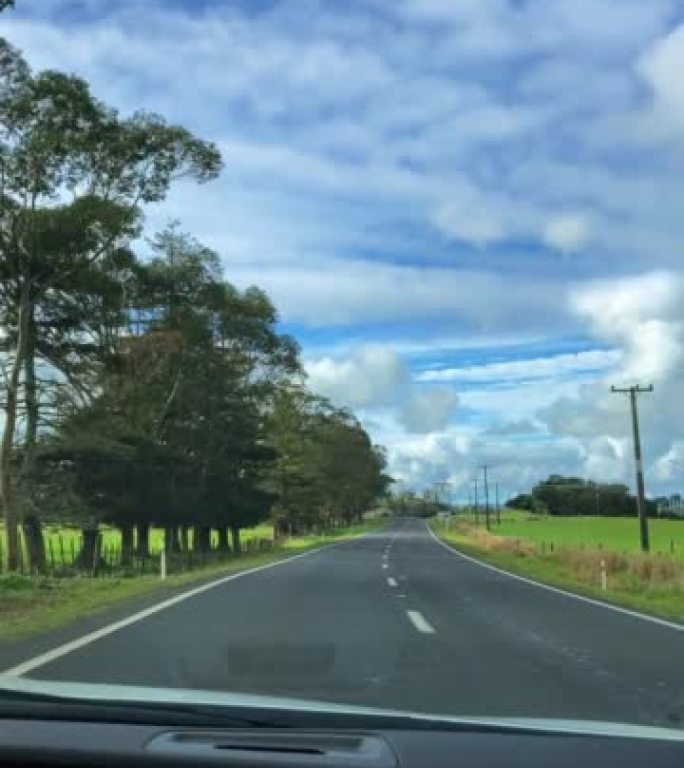 北岛新西兰高速公路上的公路旅行