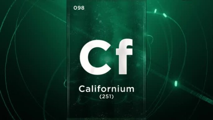 元素周期表的化学元素，原子设计背景上的3D动画