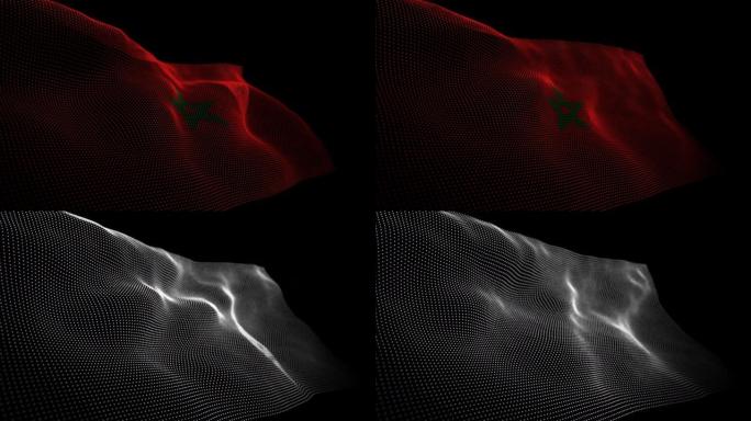 摩洛哥数字国旗覆盖