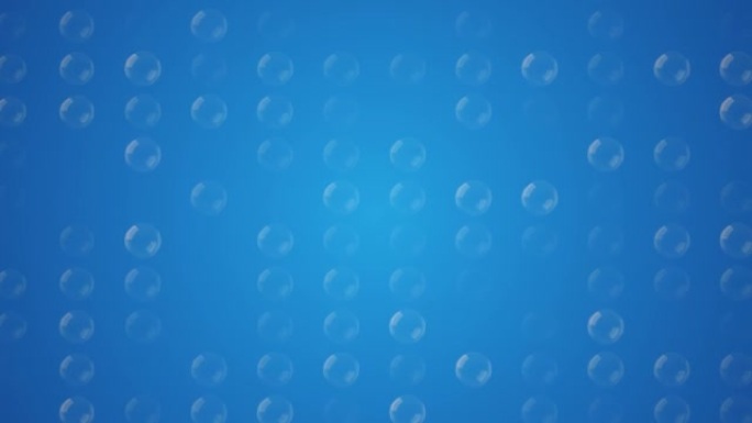蓝色背景上的软气泡泡沫上升动画股票视频-氧气在海洋或游泳池下产生泡沫动画-气泡碳酸水-玻璃微距拍摄
