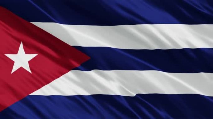 4K古巴国旗动画库存视频-古巴国旗挥舞-古巴国旗库存视频