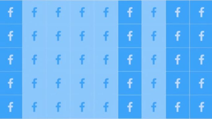 网络背景上的社交Facebook图标模式
