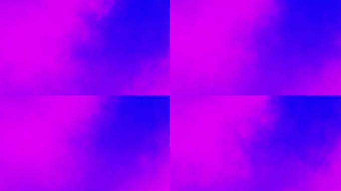 4k抽象蓝色粉色紫色水彩烟雾渐变背景