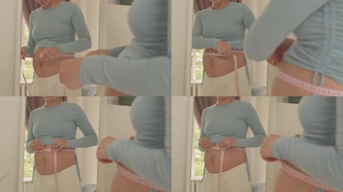 孕妇测量腹部直径
